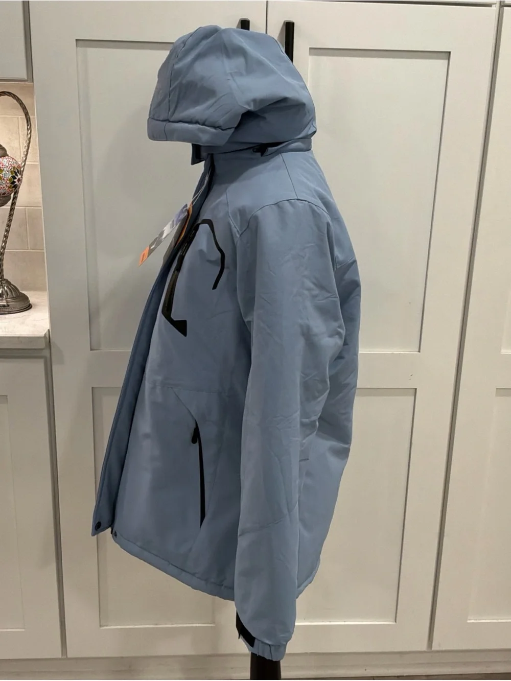 Women’s Ski Jacket Waterproof Warm Winter Coat Hooded Snowboarding S Blue
